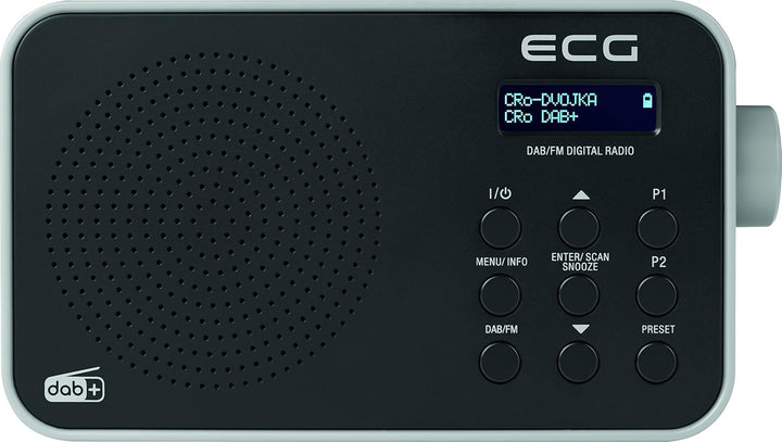 ECG RD 110 DAB+/FM Radio, Schwarz, Alarmauswahl: Signal/Radio