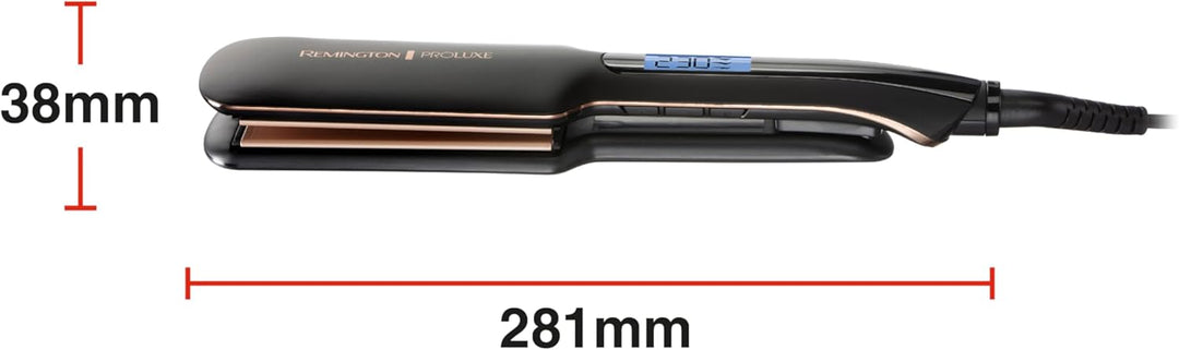 Remington Glätteisen [extra breite Keramikstylingplatten 110 x 50mm] Proluxe (OPTIheat Technologie,