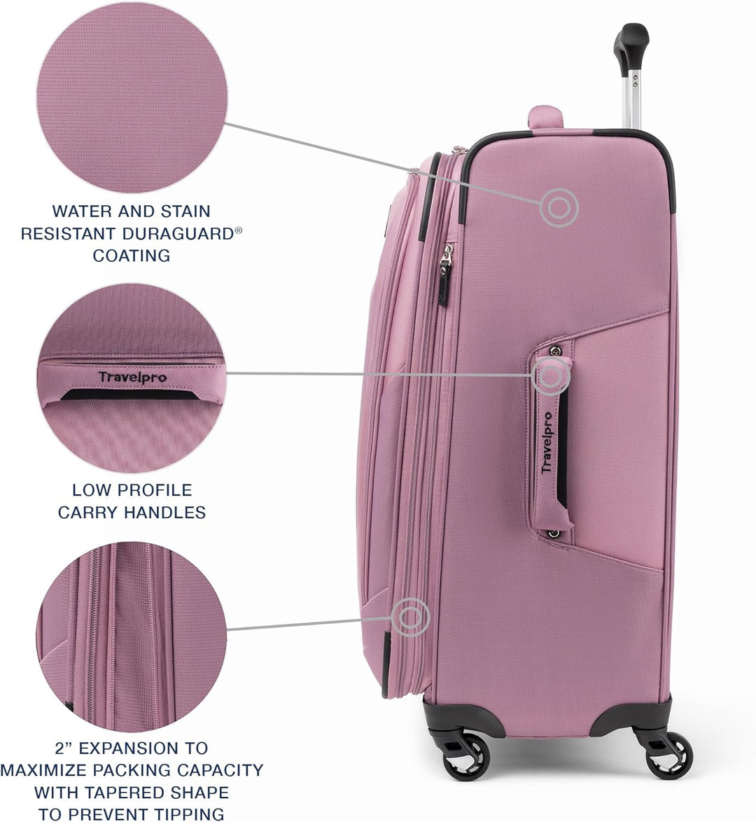 Travelpro Maxlite 5 Softside erweiterbares aufgegebenes Gepäck mit 4 Spinnerrädern, Leichter Koffer,