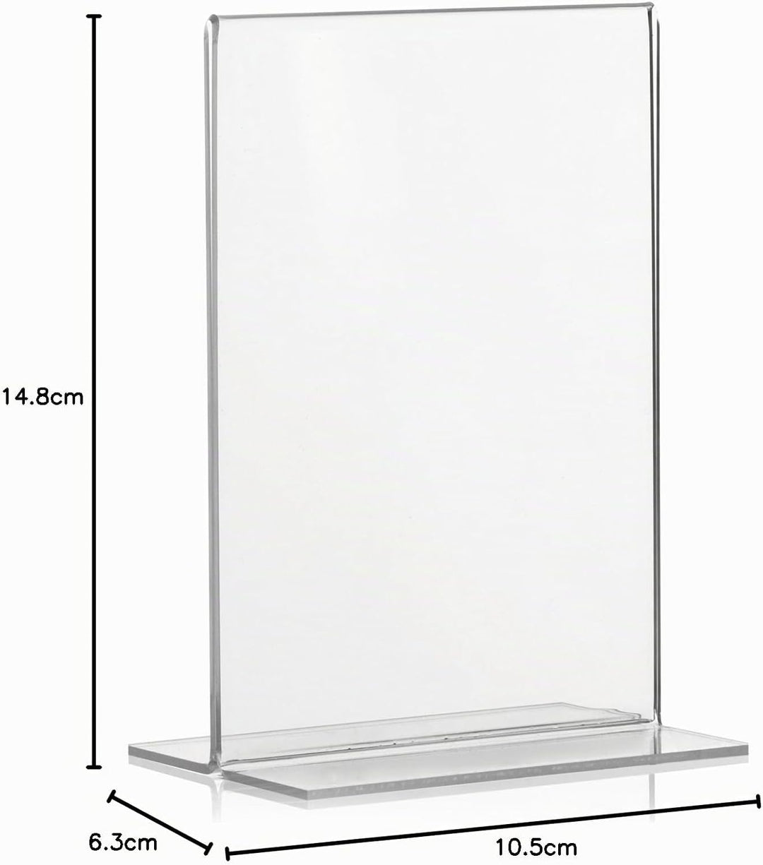 5 Stück DIN A6 Werbeaufsteller, T-Ständer, T-Aufsteller im Hochformat, Tischaufsteller aus original