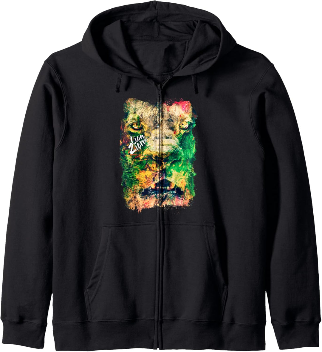 Lion Of Judah Jamaika Rasta Flagge Reggae Roots Zion Dreads Kapuzenjacke
