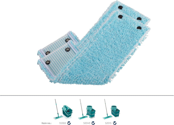 Leifheit Original 4er Set Wischbezug CLEAN Twist XL, super Soft 42 cm, mit Spezialfasern, Wischer Er