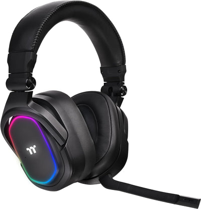 Thermaltake Argent H5 RGB 7.1 Surround-Sound Gaming Headset bidirektionales Mikrofon Memory-Foam Ohr