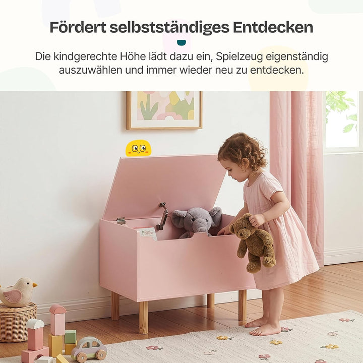 [en.casa] Spielzeugkiste mit Deckel Virer Kuscheltier Aufbewahrung Kinderzimmer Truhe Spielzeugbox 6