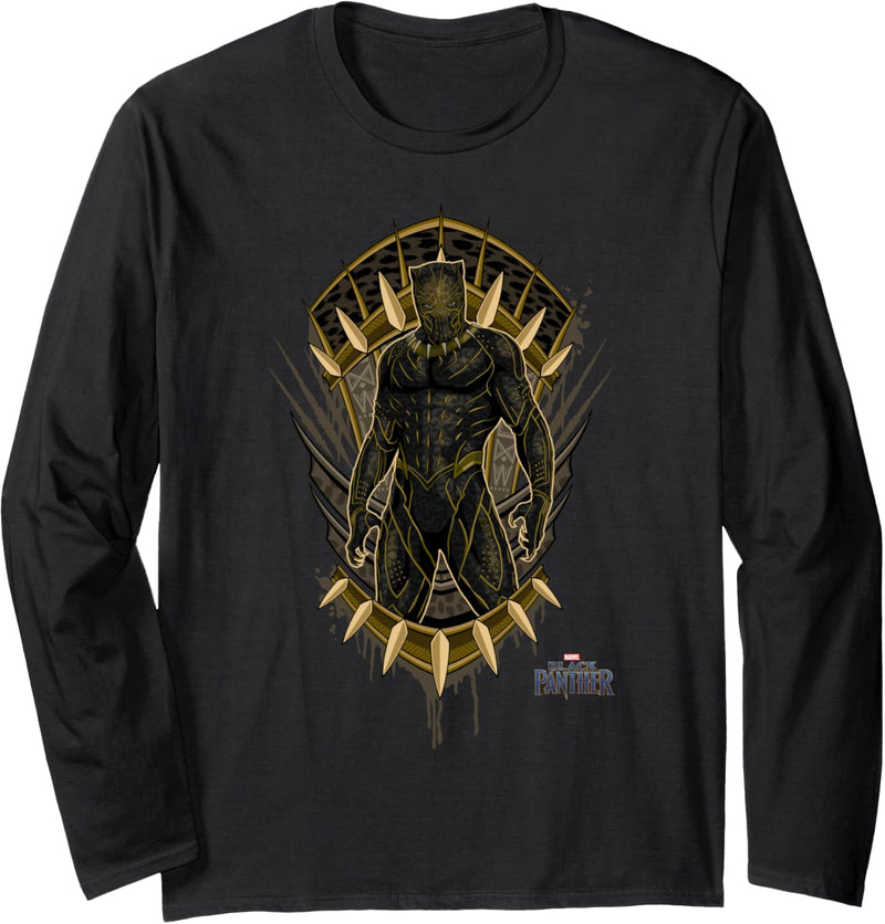 Marvel Black Panther Golden Jaguar Portrait Langarmshirt