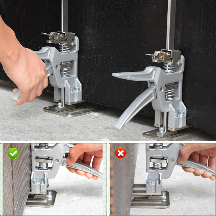 Arbeitssparender Arm, 2 Stück Arm Handwerkzeugheber mit Skala, Bis Zu 400KG Fliesenheber Hebewerkzeu