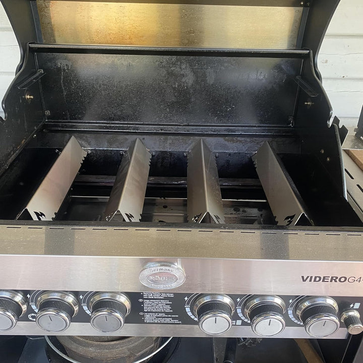 Grillrost.com Das Original Edelstahl Aromaschiene für Rösle Brennerabdeckung für Videro G4-SL und G4