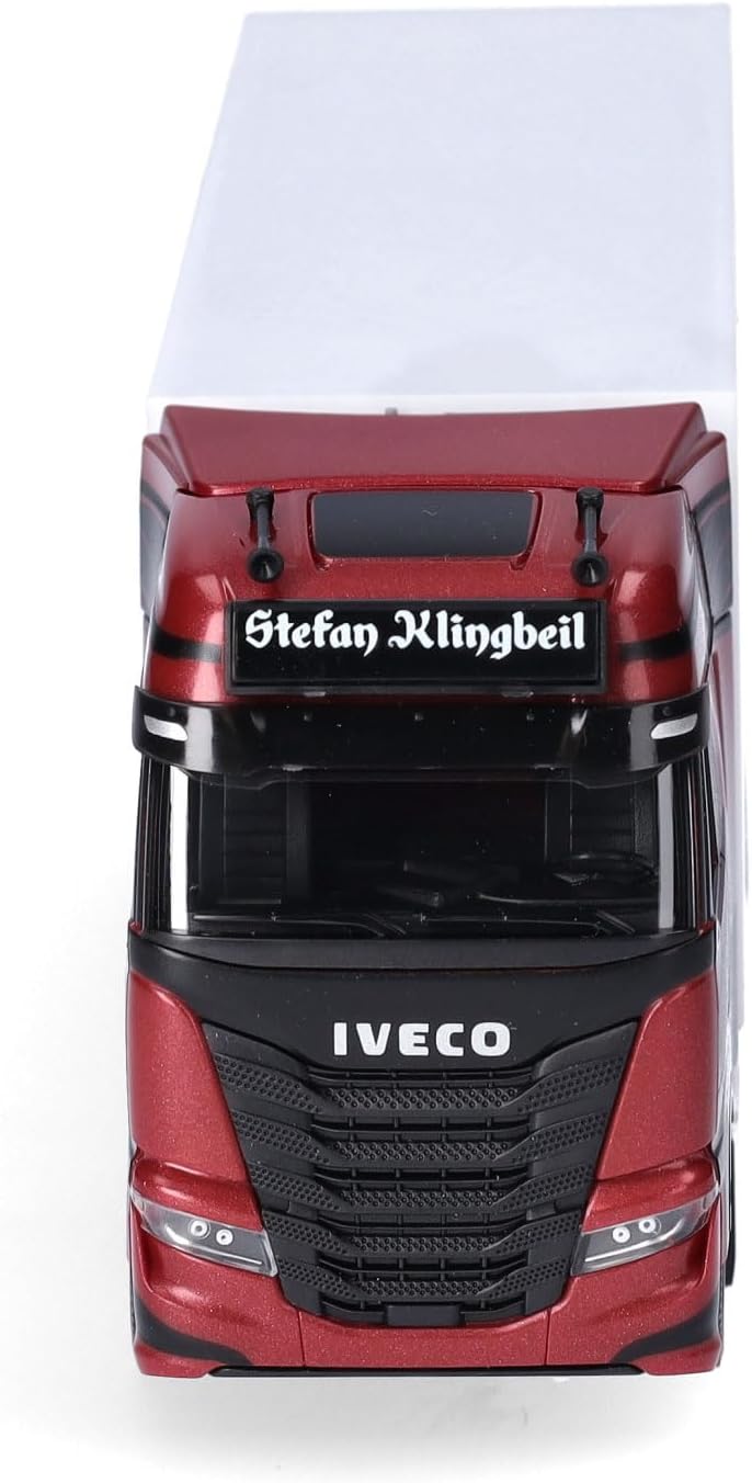 herpa LKW Modell Iveco S-Way Kühlkoffer-Sattelzug Stefan Klingbeil, Miniatur im Massstab 1:87, Samml