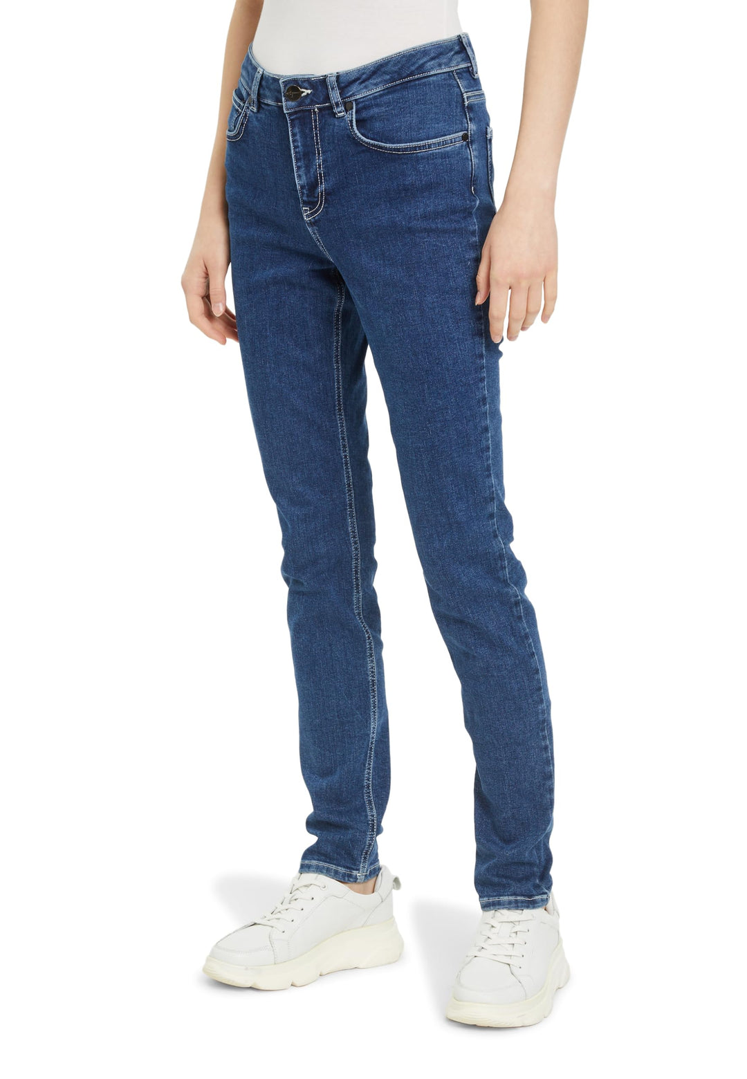 Tamaris Damen APALIT Skinny Jeans 34W / 32L Blau Jeans Clair, 34W / 32L Blau Jeans Clair