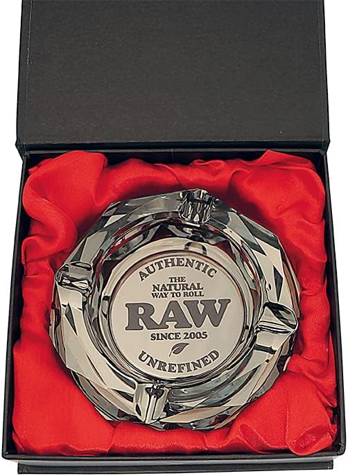 Raw DarkSide Aschenbecher aus Glas - Raw Dark Side Ashtray, Mittel