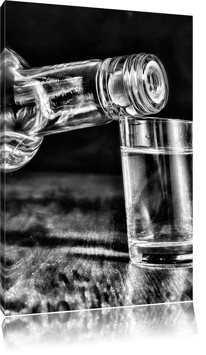 Pixxprint Vodka Whisky Party als Leinwandbild/Grösse: 100x70 / Wandbild/Kunstdruck/fertig bespannt,