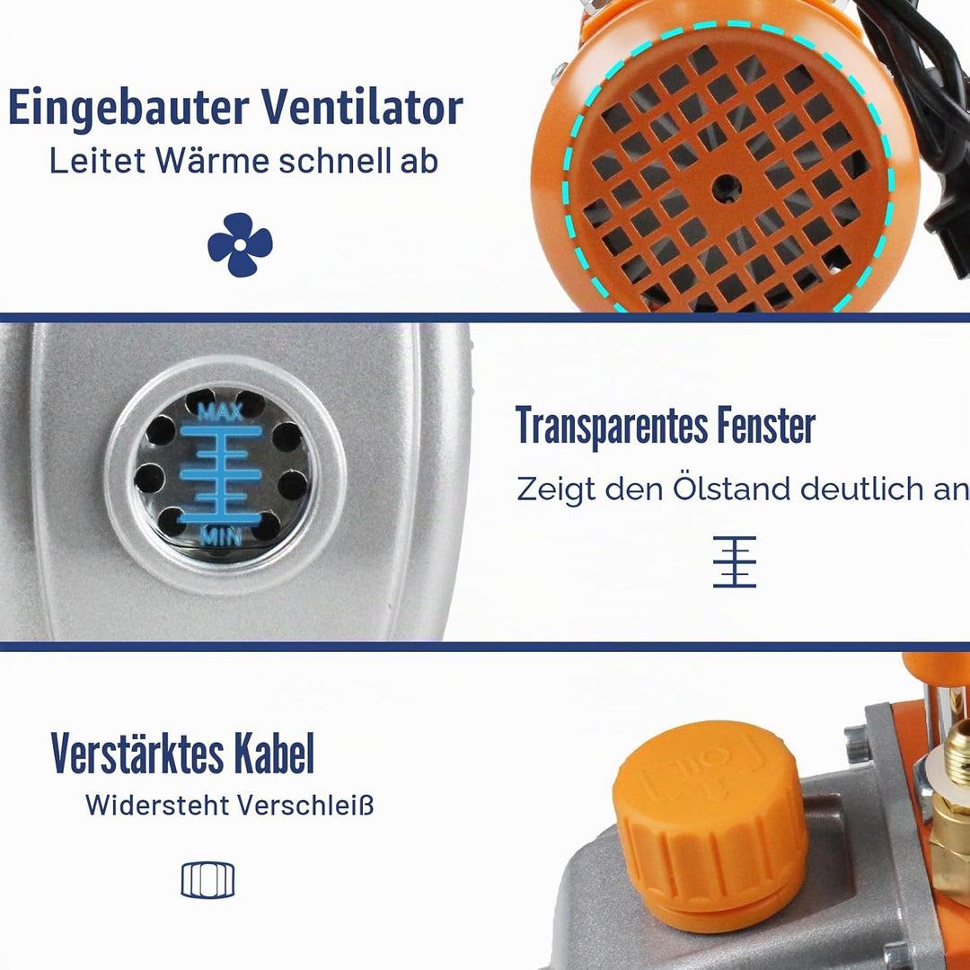 BACOENG 4.2CFM Zweistufige Vakuumpumpe