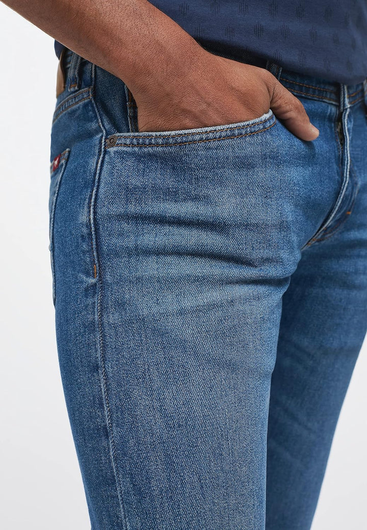 MUSTANG Herren Jeans Hose Style Oregon Tapered 38W / 32L Mittelblau, 38W / 32L Mittelblau