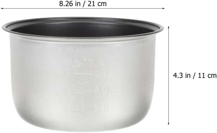 SEWACC Reiskocher Innentopf 3L Antihaftbeschichteter Aluminiumlegierung Innentopf für Haushalt Reisz