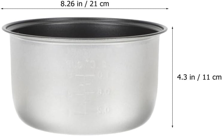 SEWACC Reiskocher Innentopf 3L Antihaftbeschichteter Aluminiumlegierung Innentopf für Haushalt Reisz