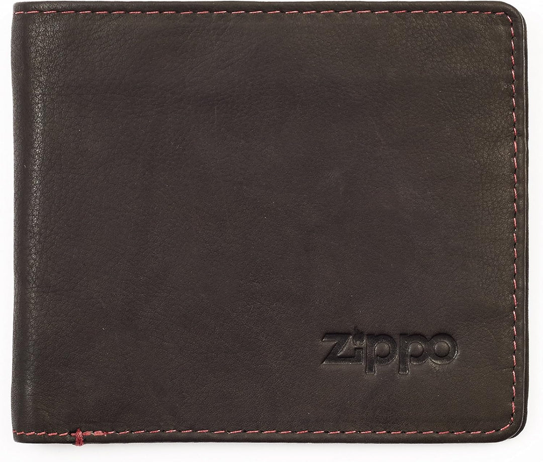 Zippo Herren Zweifachgefaltete Brieftasche Mokka Geldbörse Braun (Mokka) 1x10x11 cm (B x H x T) Brau