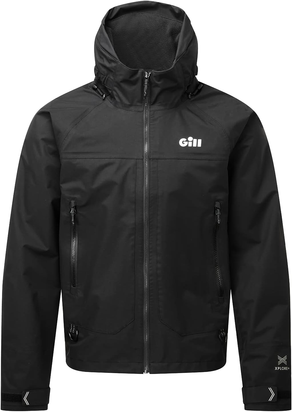 Gill 2023 Verso Inshore/Powerboat Jacket - Light Grey, Schwarz