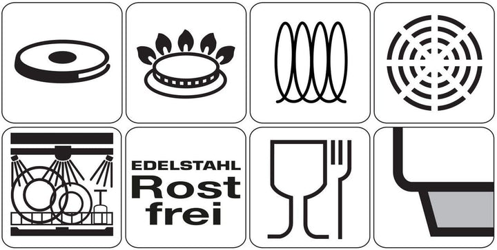 SSW 400095 Kochtopfset7-tlg, Edelstahl, 1 Liter