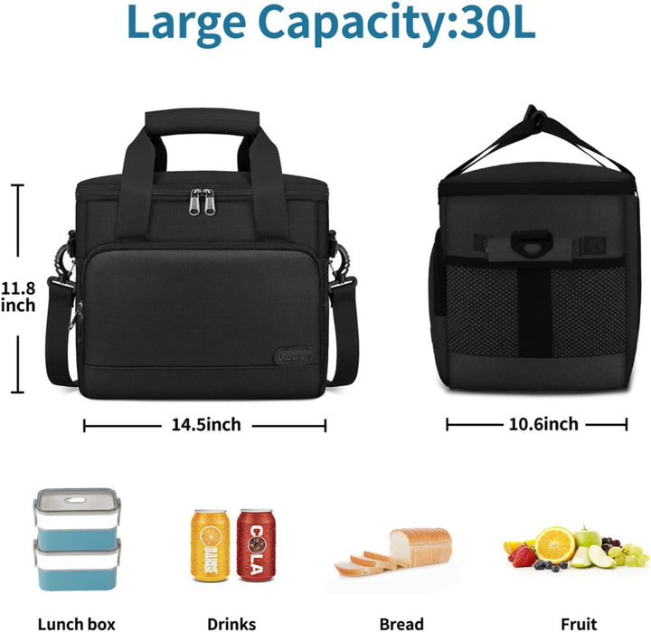 Lubardy 15L Kühltasche Klein 30L Kühltasche Gross Faltbar Kühlkorb Thermotasche Wasserdicht Kühlbox