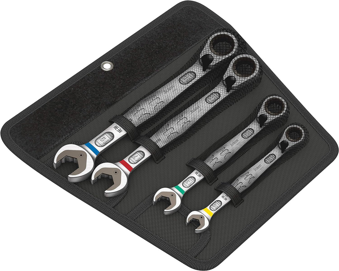 Wera 05020090001 6001 Joker Switch 4 Set 1, Maul-Ringratschenschlüssel-Satz, metrisch, 4-teilig 4-te