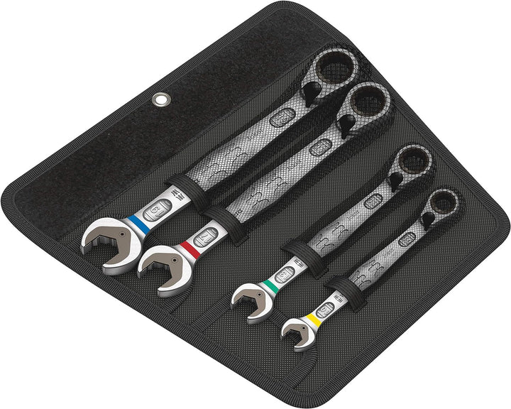 Wera 05020090001 6001 Joker Switch 4 Set 1, Maul-Ringratschenschlüssel-Satz, metrisch, 4-teilig 4-te