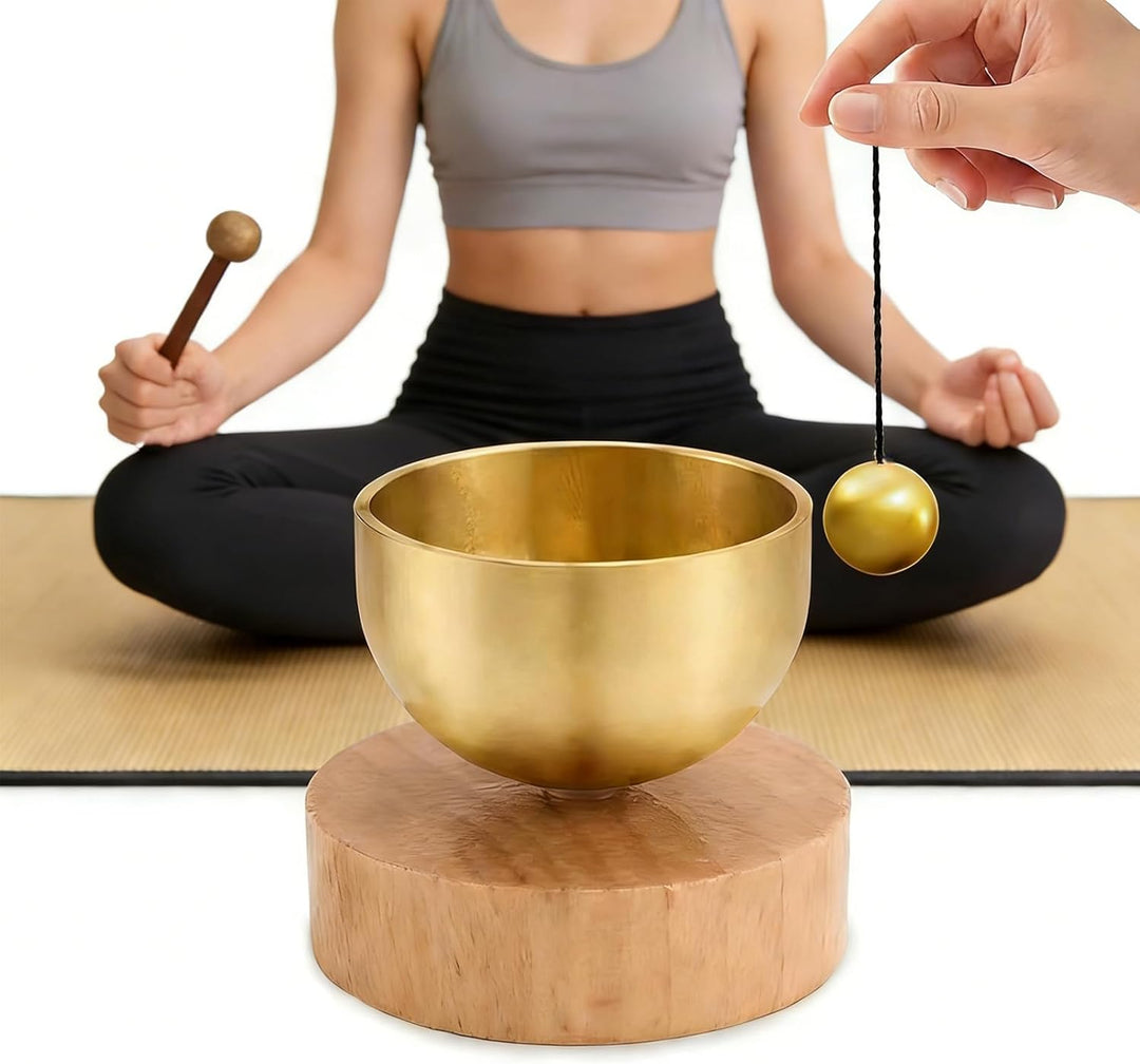 Klangschalen Set Yoga Klangschale Mini Klangschale Ideales Geschenkset für Kinder und Erwachsene, Ch