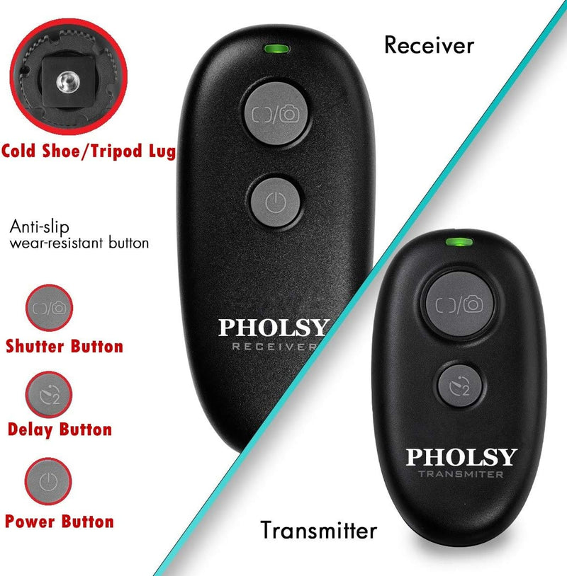PHOLSY Kabellose Kamera Fernauslöser Auslöser Fernbedienung für Canon R100 R8 R6ii R7 R10 90D 250D 8
