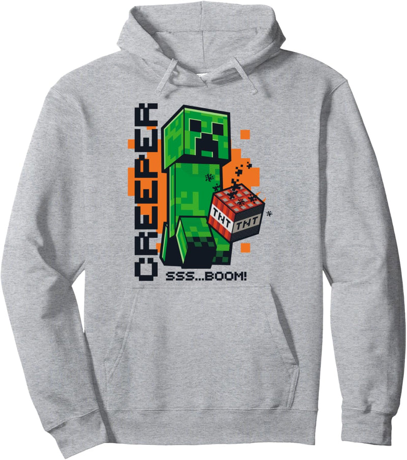 Minecraft Creeper Explosion TNT Poster Pullover Hoodie