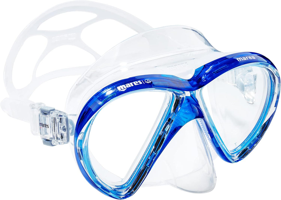 Mares Erwachsene Maske plus Schnorchel plus Flosse Set X-One Marea L-XL Blau, L-XL Blau