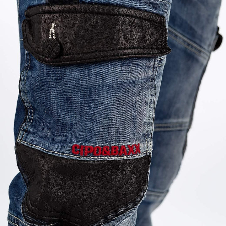 Cipo & Baxx Herren Jeans A-001-cbhjs057, 31W / 34L Sturmblau