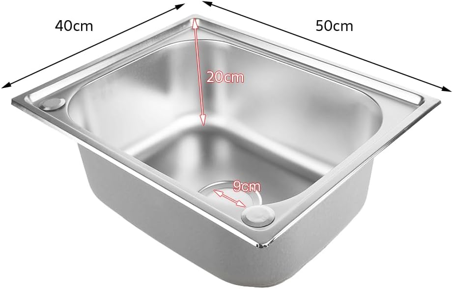 Edelstahlspüle Campingspüle - -Edelstahlspüle Einbauspüle Aufbauspüle Spülbecken Spüle Küchenspüle-E