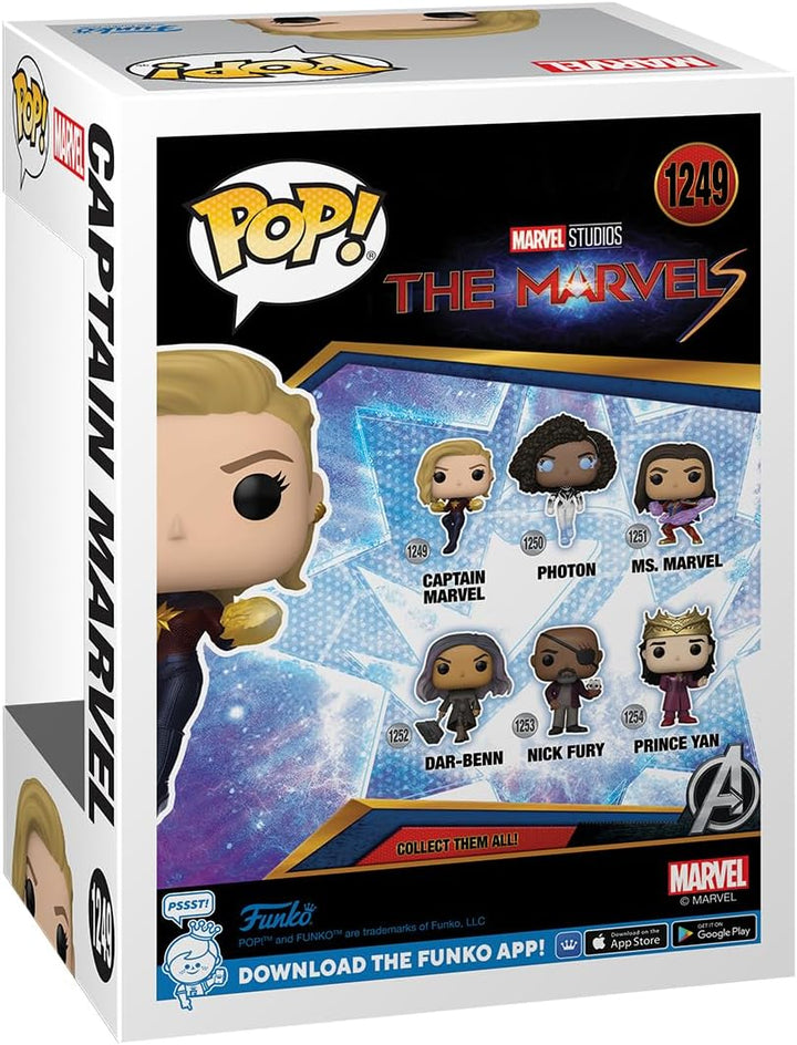Funko Pop! Vinyl: The Marvels - Captain Marvel - Vinyl-Sammelfigur - Geschenkidee - Offizielle Hande