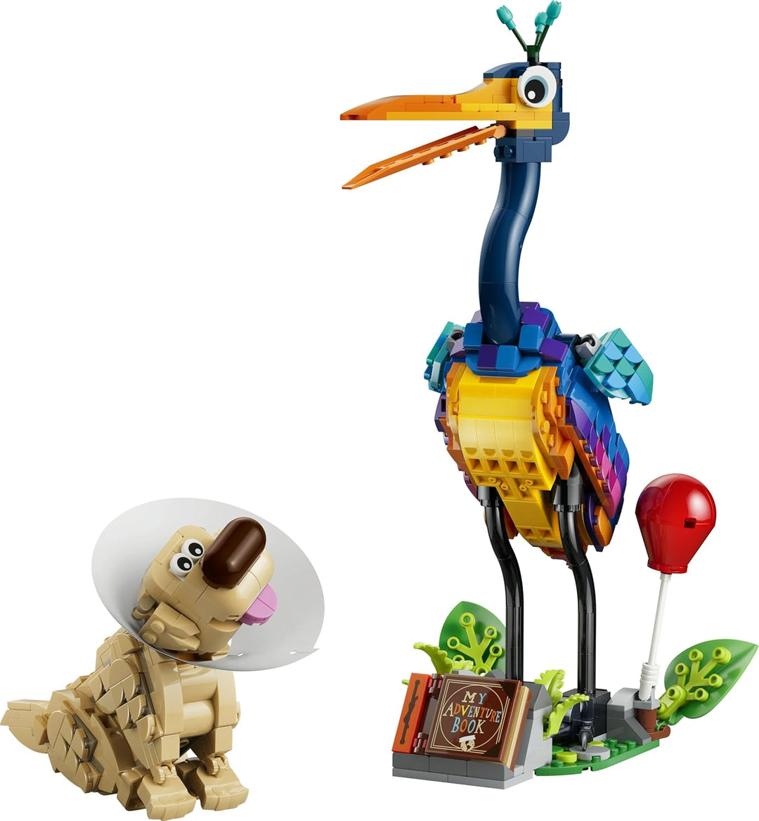 LEGO ǀ Disney and Pixar Kevin und Dug - Spielzeug Golden Retriever Hund & exotischer Vogel - DIY Dek