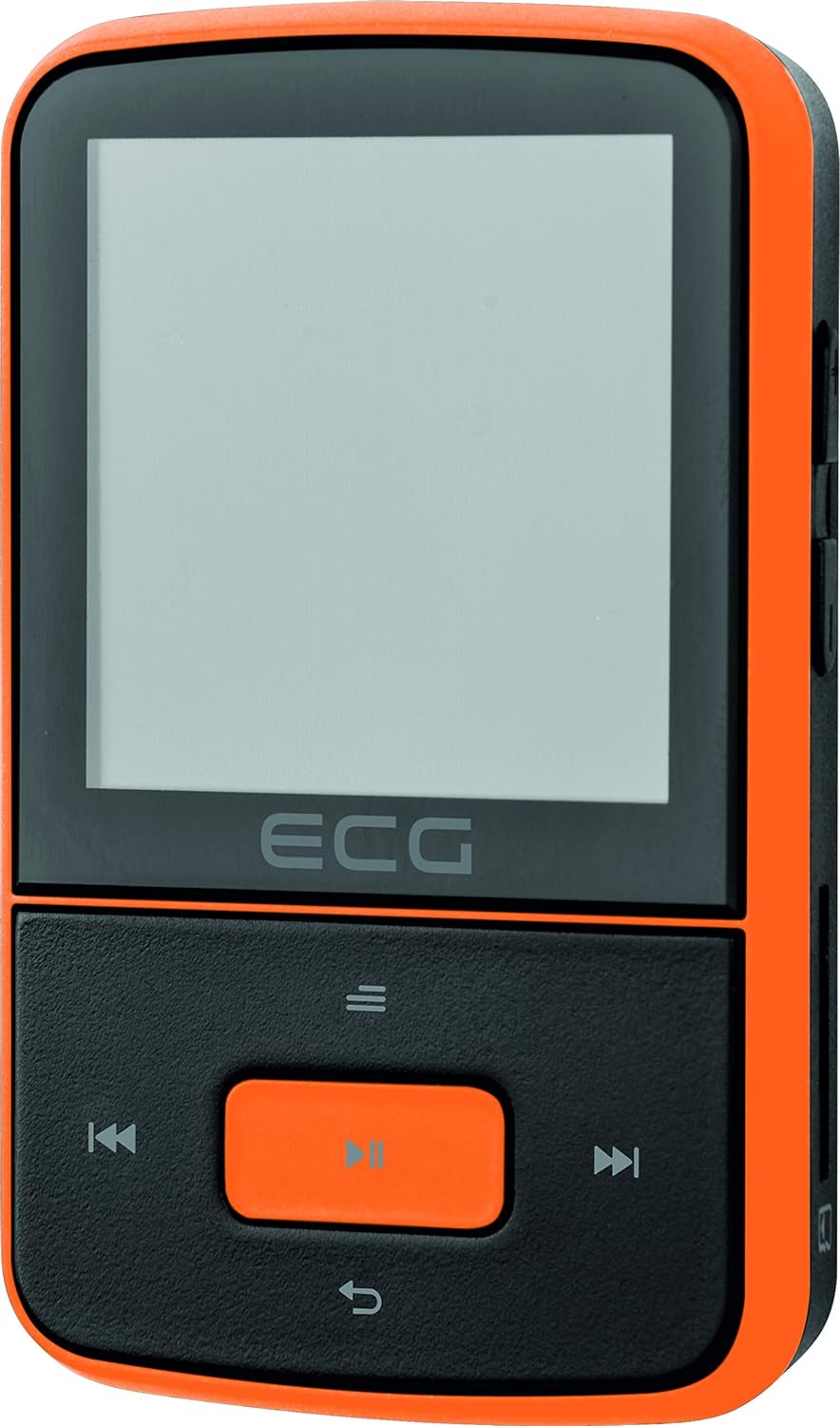 ECG PMP 30 8GB Black&Orange MP3/MP4-Player – Speicher 8 GB; 30 Vorwahlen für FM-Sender; MP3 von der