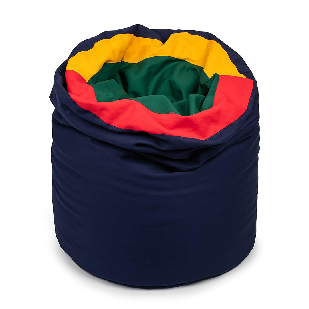Sensory Owl Sensorischer Tunnel Pouf Mit Füllung 2in1 Für Kinder 90 x 70 cm Sitzkissen Sinnestunnel
