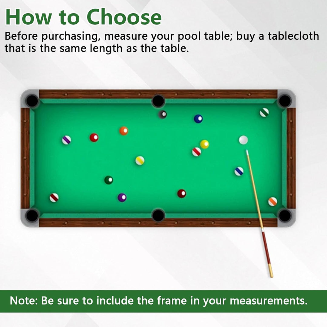 Billardtuch, Professionelle Billard-Tischdecke für Standard 7/8/9 Fuss Tisch mit Gepolstertem Stoffs