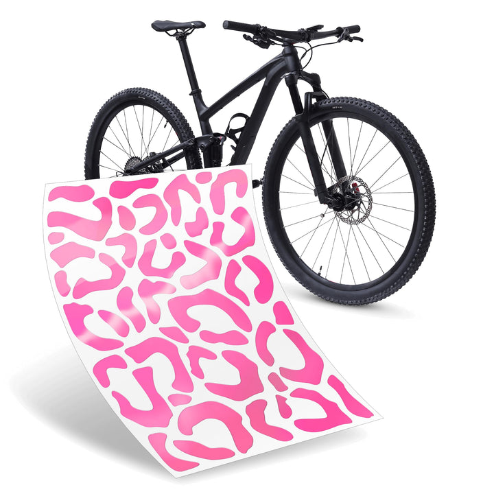 Riesel Design ® Fahrrad Aufkleber Set, 20 x 15 cm, Sticker Kit für Rahmen und Helme, Witterungsbestä