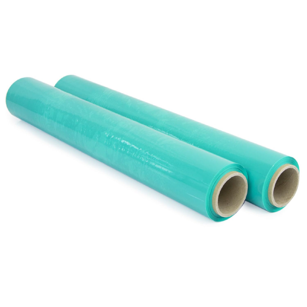 Film Rot zum Verpacken von 50 cm x 300 m Länge, elastische Folie, manuelle Verpackung (Grün, 2 Rolle