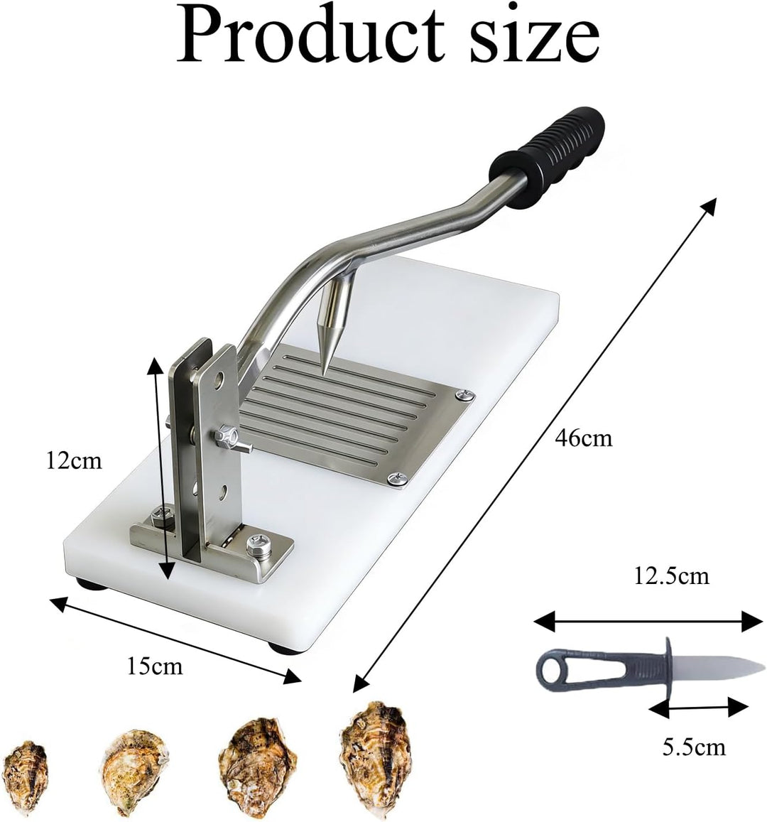 Professioneller Austernöffner,Stainless Steel Austernmesser,Comercial Austern-Öffner-Kit,für Restaur