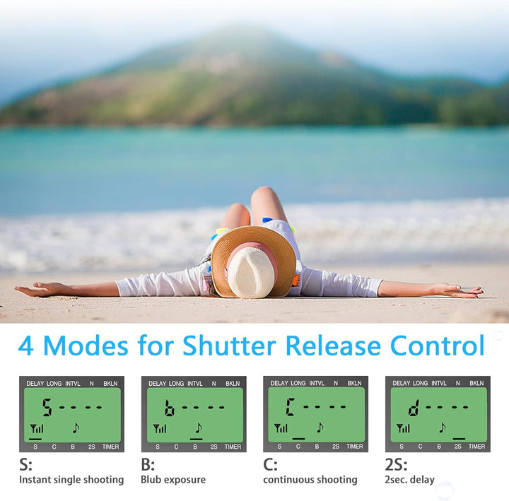 AODELAN Kabelloser Timer-Fernauslöser für Sony A7II A7R A7RII A7RIII A9 RX100 VI HX99 A6000 A77 A99