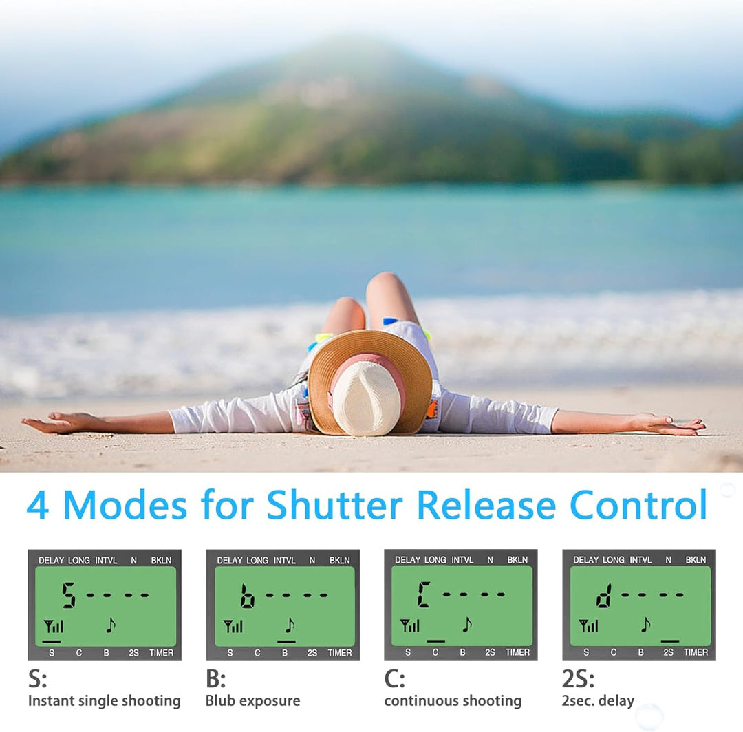 AODELAN Kamera Fernauslöser für Nikon, Kabellose Timer Fernbedienung für Nikon Df Z7 Z6 D750 D850 D4