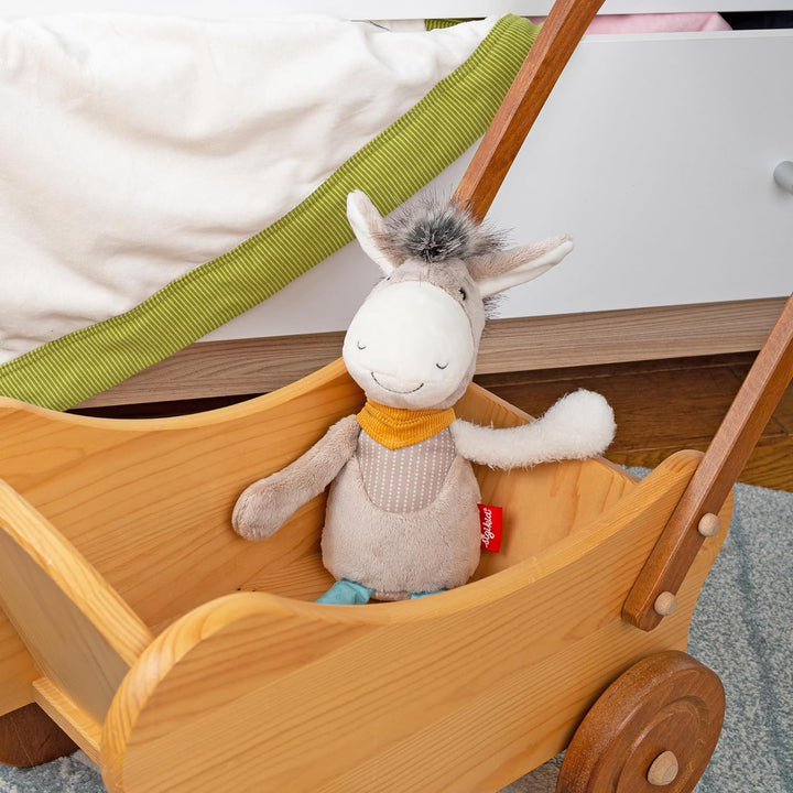 sigikid 43238 Patchwork Stofftier, Mehrfarbig/Esel, Mehrfarbig/Esel