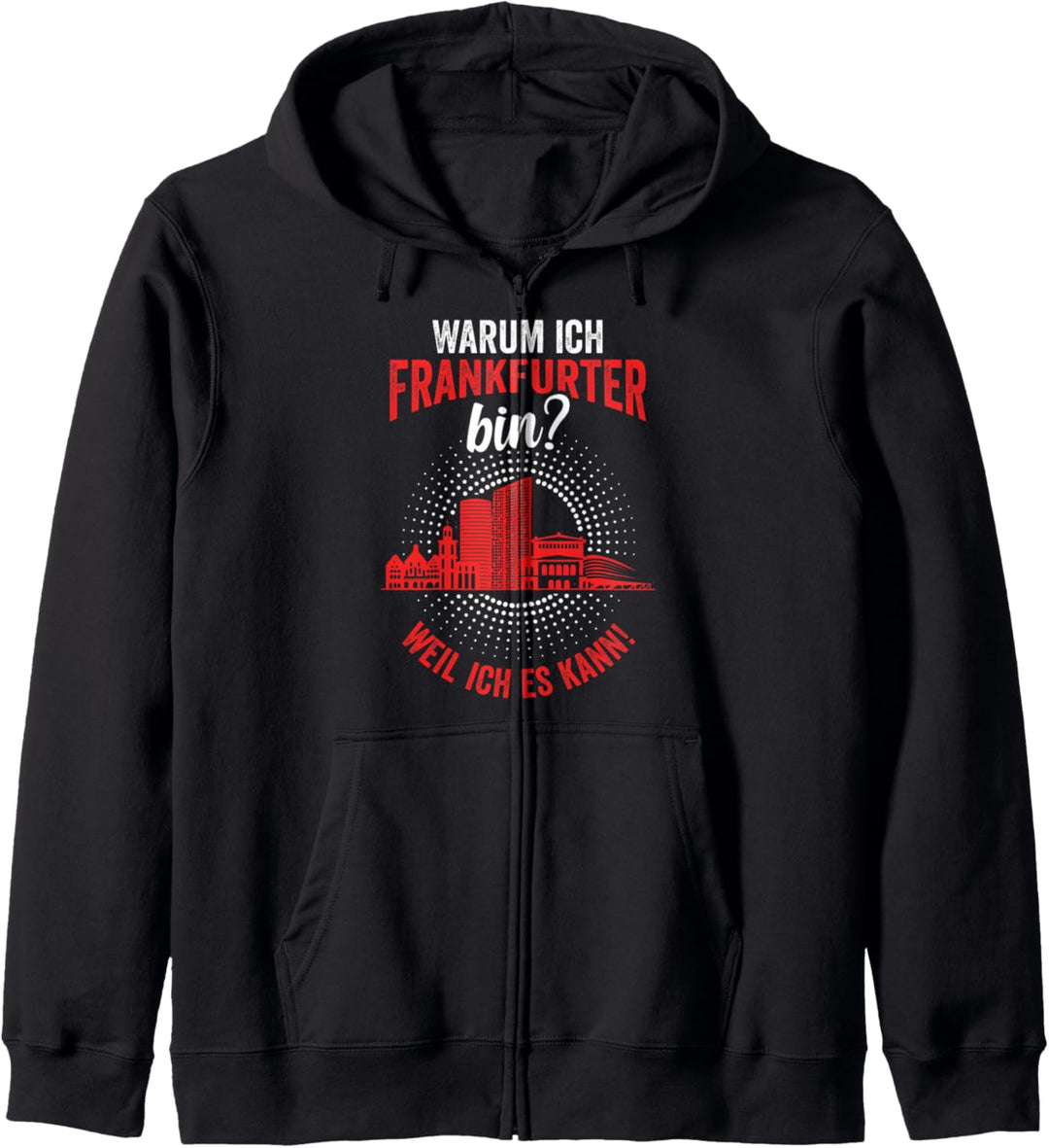 Frankfurt Skyline Bembel Frankfurter Handkäs Lustig Kapuzenjacke