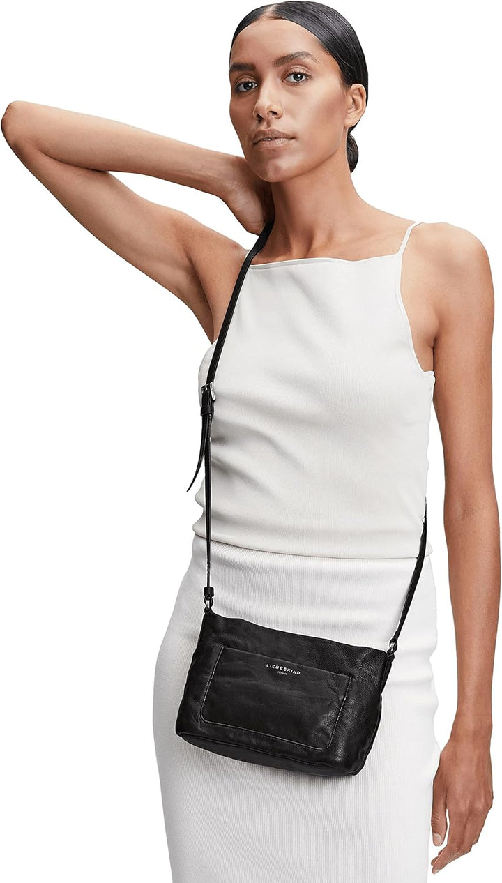 Liebeskind Damen Ira Crossbody Umhängetasche Schwarz, Schwarz