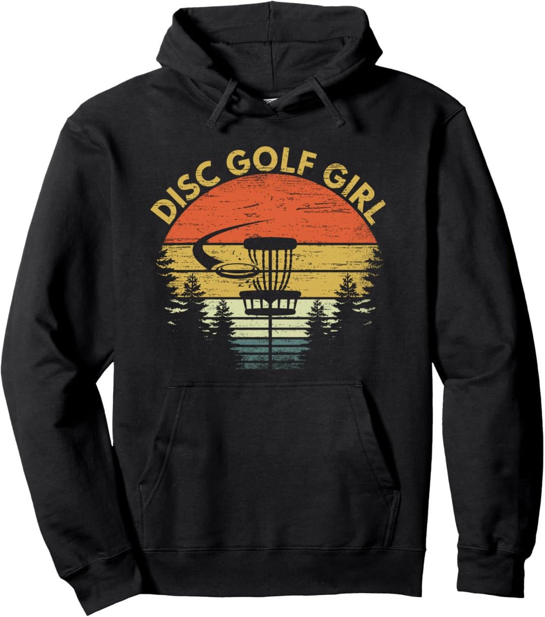 Disc Golf Girl Frisbee Golf Gift For Women And Girls Kids Pullover Hoodie
