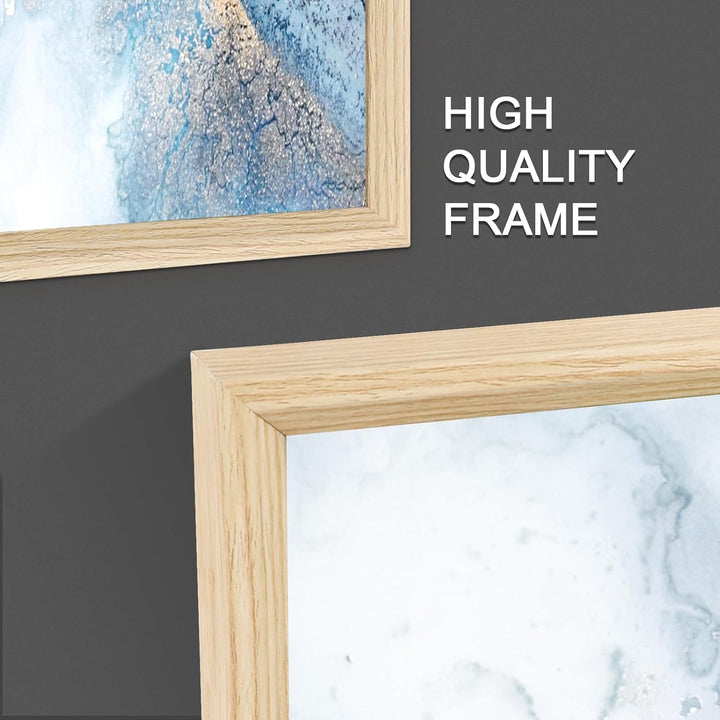 3 Pcs Mit Rahmen Leinwand Bilder Goldgrüner Ozean Krachende Wellen Bild auf Leinwand Malerei Poster
