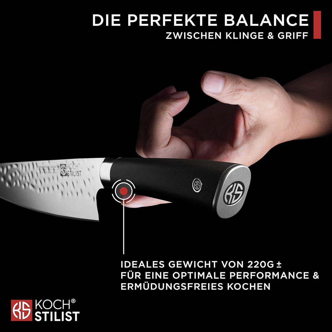 Kochstilist® Premium Chefmesser 20 cm [+ inkl. Geschenkbox] Das Profi-Kochmesser aus extrem scharfem