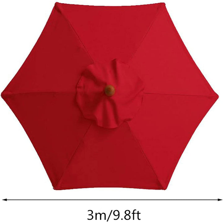 SMLJFO 3 m 6 Rippen Sonnenschirm Ersatz Baldachin Abdeckung Outdoor Markt Tisch Schirm Schirm Baldac