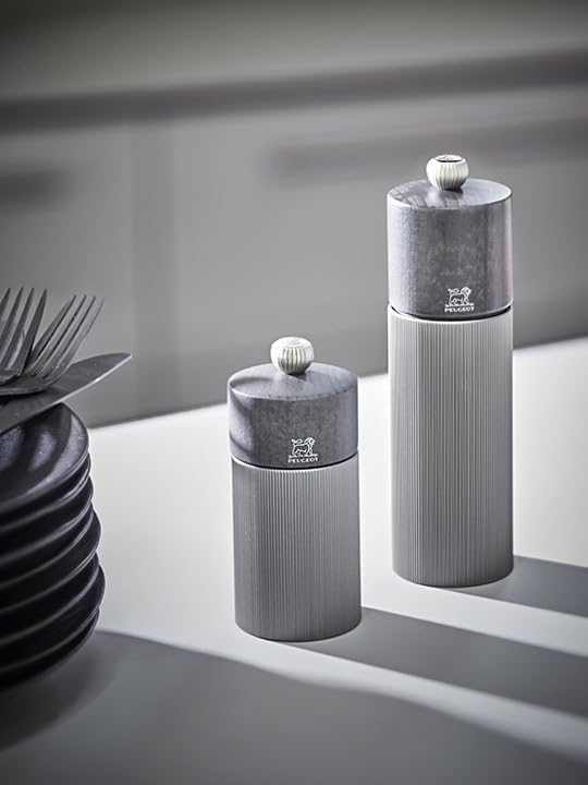 PEUGEOT - Salzmühle Line 12 cm - Klassische Mahlgradeinstellung - Innovatives Zirlion-Mahlwerk für p