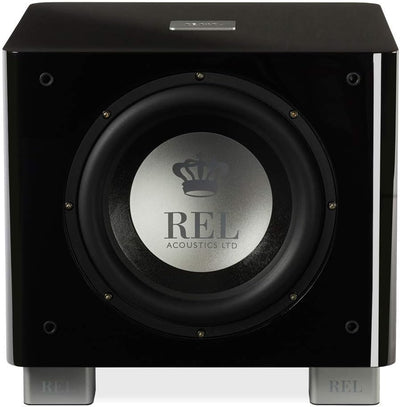 REL Acoustics T/9x Subwoofer, 25,4 cm (10 Zoll) Front-Firing Driver, Pfeil Wireless Port, Hochglanz